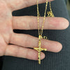 Load image into Gallery viewer, Gold Plated Cross Necklace
