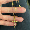 Load image into Gallery viewer, Gold Plated Cross Necklace
